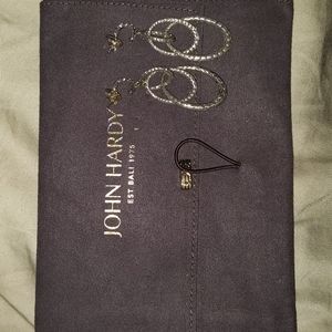 John Hardy Sterling Silver Drop Chain Earrings